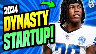 2024 Dynasty Startup Mock Draft SF  Dynasty Fantasy Football [upl. by Dachi]