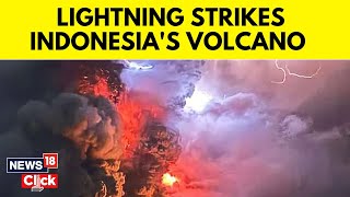 Indonesia Latest  Indonesias Mount Ruang Volcano Erupts Five Times In A Row  Tsunami Alert  N18V [upl. by Gschu]