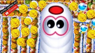 WORM ZONE epic Gameplay Top 1  video 12  slitherio wormate biggest snake io🐍 game  Putra Gaming [upl. by Bucher]