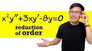 Reduction of orders 2nd order differential equations with variable coefficients [upl. by Ariik]