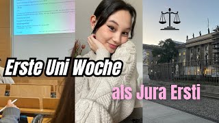 VLOG meine ersten Vorlesungen in der Uni Jura Lernen Alltag [upl. by Edyaj]