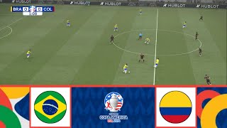 BRAZIL VS COLOMBIA  COPA AMERICA 2024  ROUND 3  FOOTBALL LIFE 2024 [upl. by Docilla7]