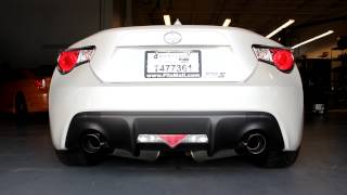 PTUNING FRSBRZ DS325 3quot T304 Full VBand Stainless Steel Dual Exhaust Systems [upl. by Noret]