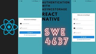 Authentication with AsyncStoragePart2 React Native Tutorial For Beginners In Bangla  SWE 4637 [upl. by Herrod]