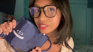 ASMR  quick drs appointment stitching you up swab test [upl. by Akirahs]