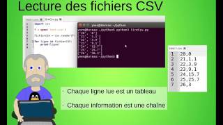 Traitement des fichiers CSV en langage Python [upl. by Ettinger644]