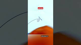 anvika signature signature sign art calligrahy handwriting [upl. by Amarette]