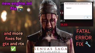 How to Fix Fatal Error Crash in Hellblade 2 With FSR 3 Mod GtxAmd [upl. by Adnaluoy192]