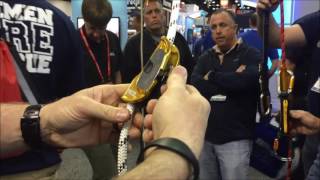 FDIC Intl 2017 Petzl Displays its New and Improved RESCUCENDER [upl. by Elamor]