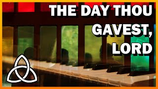 The Day Thou Gavest Lord ST CLEMENT  With Lyrics  4 Part Harmony [upl. by Atsirtal349]