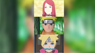 Kushina Naruto and Boruto saying Dattebane Dattebayo Dattebasa 20 min [upl. by Hemetaf10]