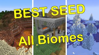 All Biomes within 2000 Blocks BEST Seed for Java 11911911192  Minecraft [upl. by Demetris]