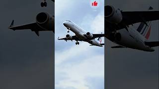 AIR France 🇫🇷 ♥️ super landing aviationviralvideo feedshortsavgeek BirminghamTravelling2024 [upl. by Aiden]