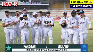 Pakistan vs England Test Highlights 2024  PAK vs ENG 1st Test Day 5 Full Highlights 2024  ENGvPAK [upl. by Markland]