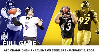 2008 AFC Championship Polamalu Delivers for the Steelers  Ravens vs Steelers  NFL Full Game [upl. by Ardeth]