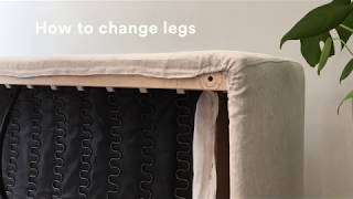 How to change legs on your IKEA sofa [upl. by Wight582]