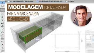 Portas Gavetas e Painéis de Marcenaria  Archicad para Projetos de Interiores [upl. by Llednor]