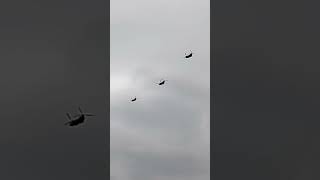 Chinooks mid air refueling Aviationplanes aviation airplane military chinook [upl. by Tadd382]