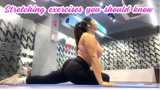 Stretching exercises you should know  Do it anywhere ❤️ [upl. by Edwina806]