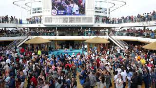 CARNIVAL VISTA FUN SAILAWAY PARTY [upl. by Anaiek]