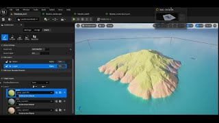 UE5 Level Map Creation using GAEA and Applying Layer Blended Materials [upl. by Ainsworth]