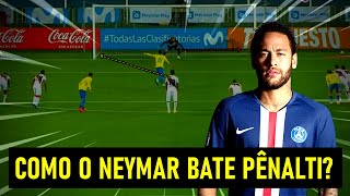 ANÁLISE DA TÉCNICA DE COBRANÇA DE PÊNALTI DO NEYMAR JR [upl. by Anitsud]