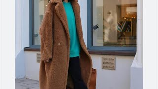 Max Mara Teddy coat Maxi look book inspiration [upl. by Kenzi]