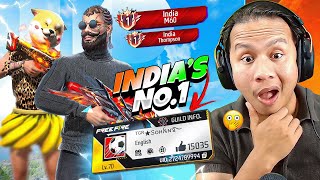 India’s No 1 M60 amp Thompson Player Vs Tonde Gamer 😱 Free Fire Max [upl. by Adnawak]