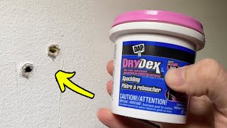 How to Use DAP DryDex Spackling to Fix Drywall Holes [upl. by Yuu]