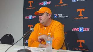 Tennessee HC Josh Heupel REACTS to Vols’ Loss at Georgia on Saturday Night  Postgame Presser [upl. by Stoecker]