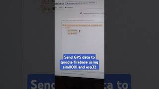 Sending ublox neo6m gps data to google firebase using sim800l gsm module and esp32 gps esp32 gsm [upl. by Duma151]