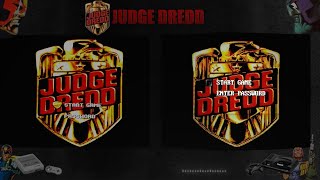 Judge Dredd  Real consoles comparison SuperNintendo SNES VS Sega Genesis MD  No Emulator [upl. by Thorwald]