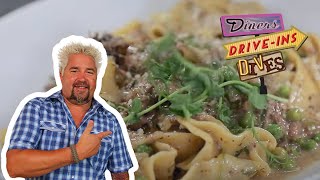 Guy Fieri Eats Short Rib Pappardelle in Delray Beach  Diners DriveIns and Dives  Food Network [upl. by Anirbus]