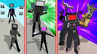 EVOLUTION of NEW UPGRADED TV MAN TITAN All Forms  TABS  Totally Accurate Battle Simulator [upl. by Nylinnej]