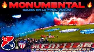 🔴🔵SALIDA HINCHADA del MEDELLIN vs Junior Campeón Liga betplay 2023  2 desde el Atanasio Girardot🔥 [upl. by Tybalt]