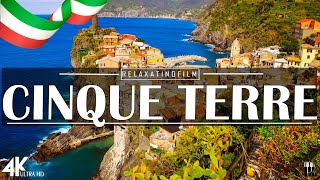 Beautiful Cinque Terre 4K • Relaxing Italian Music Instrumental Romantic • Video 4K UltraHD [upl. by Kermit878]