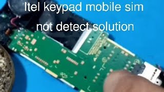 Itel keypad mobile sim not detect solutionhow to exter sim slot repair sim slot repair [upl. by Nylak]