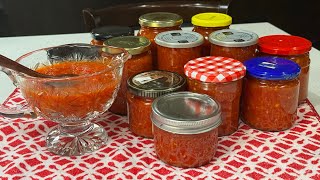 Смачна АДЖИКА з помідорів і перцю Роблю її багато років 🍅🌶️🍅 Delicious ADJIKA I do it many years [upl. by Lamraj]