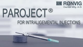 PAROJECT  A dental cartridge syringe for intraligamental local analgesia [upl. by Gaven169]