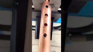 Copper Header Pipe Manifold Collaring Operation [upl. by Dorice]