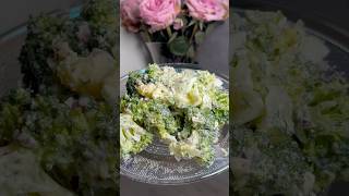 Proteinreicher Brokkolisalat food saladrecipe protein broccoli fy easyrecipe [upl. by Aidnahs]