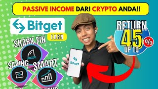 Bitget Earn Review Bagaimana Dapat Passive Income Dengan Bitcoin Dan Crypto2 Lain [upl. by Rdnaskela]