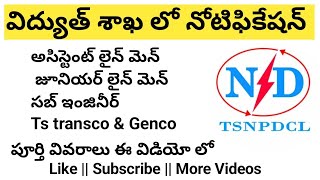 TSNPDCL Jobs Notification Update 2024  TSNPDCL Jobs Notification 2024 [upl. by Pisarik]