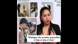 Toni Fowler nagreact sa pagbibigay malisya ng mga netizens kina Vince at Hapi [upl. by Kafka]