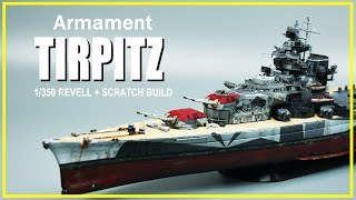 1350 Tirpitz Revell  Scratch Build Build part 16 [upl. by Assilym]