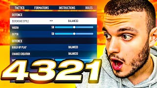 4321 is UNBEATABLE 👀 ✅ Best FC24 Pro 200 Custom Tactics and Tips 🔥 [upl. by Aneev184]