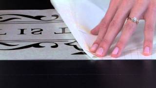 How to Apply Vinyl Wall Quotes Troubleshooting  Removing the Backing Paper [upl. by Aihsele]