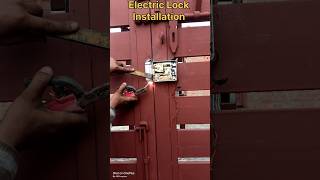 EM Rim lock Electric Lock installation with Hikvision IP Intercom kit [upl. by Eloccin]