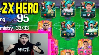 EA FC 25 FIFA 25 REKORD 2x HEROS in FULL HERO 121 Rated FUT DRAFT Challenge Ultimate Team [upl. by Iy]