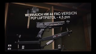 Weihrauch HW44 Fac Version PCPLuftpistol AIRGUNdk [upl. by Dunham]